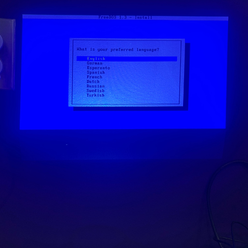 Selecting the correct language in FreeDOS