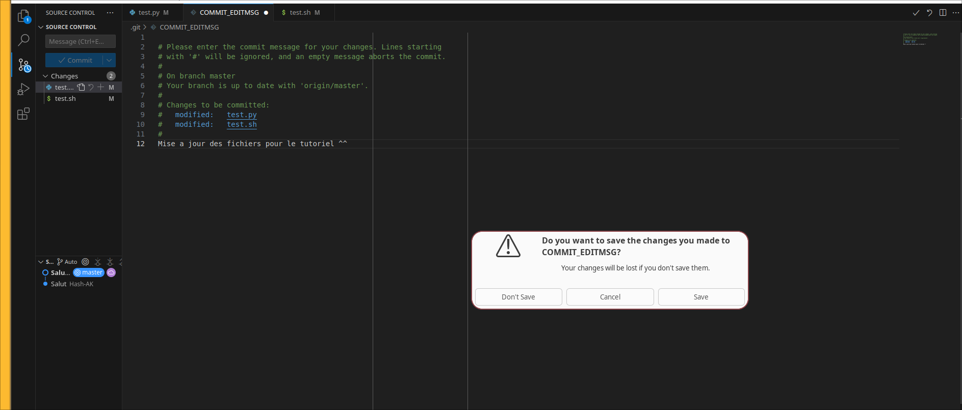 Popup pour l'edition de COMMIT_EDITMSG